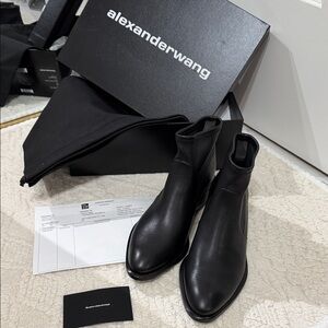 Alexander Wang Sleek Black Leather Boots